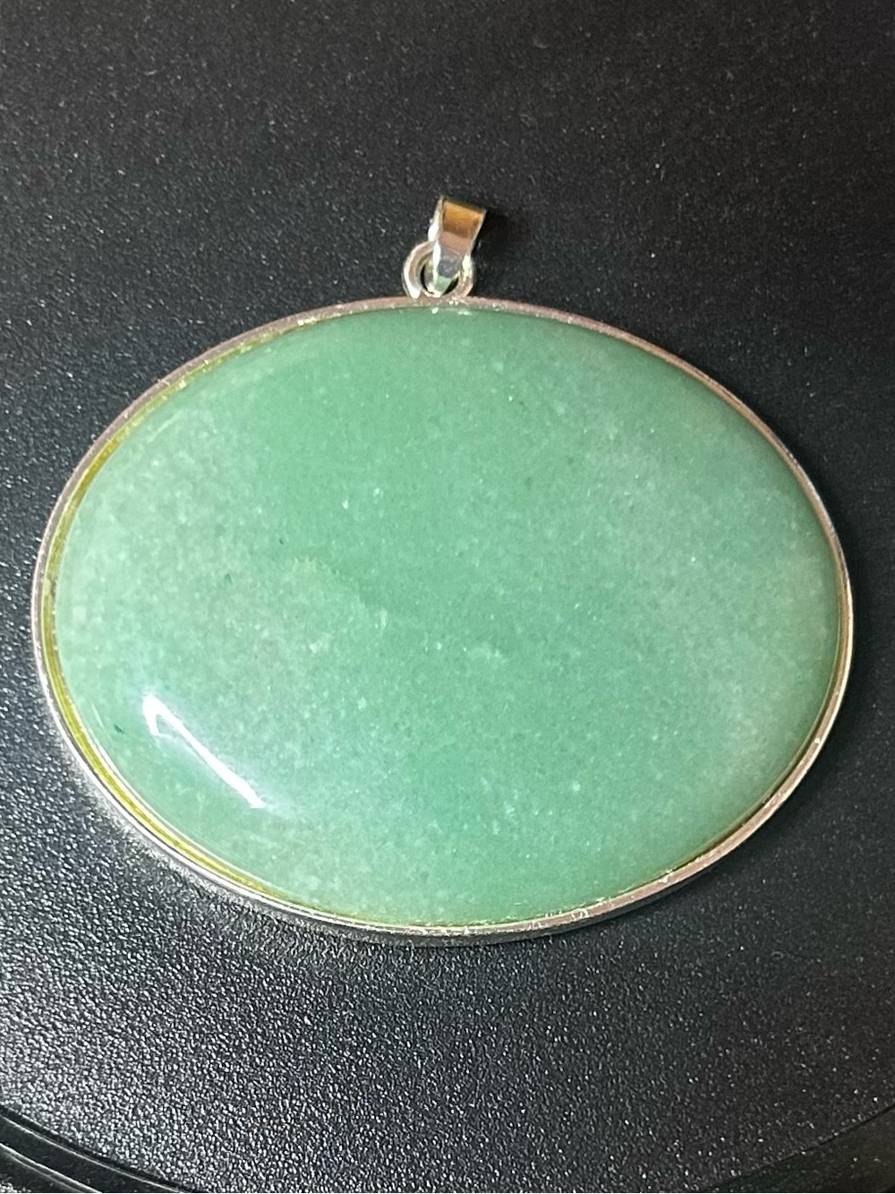 Green Aventurine Pendant Necklace - Unbranded